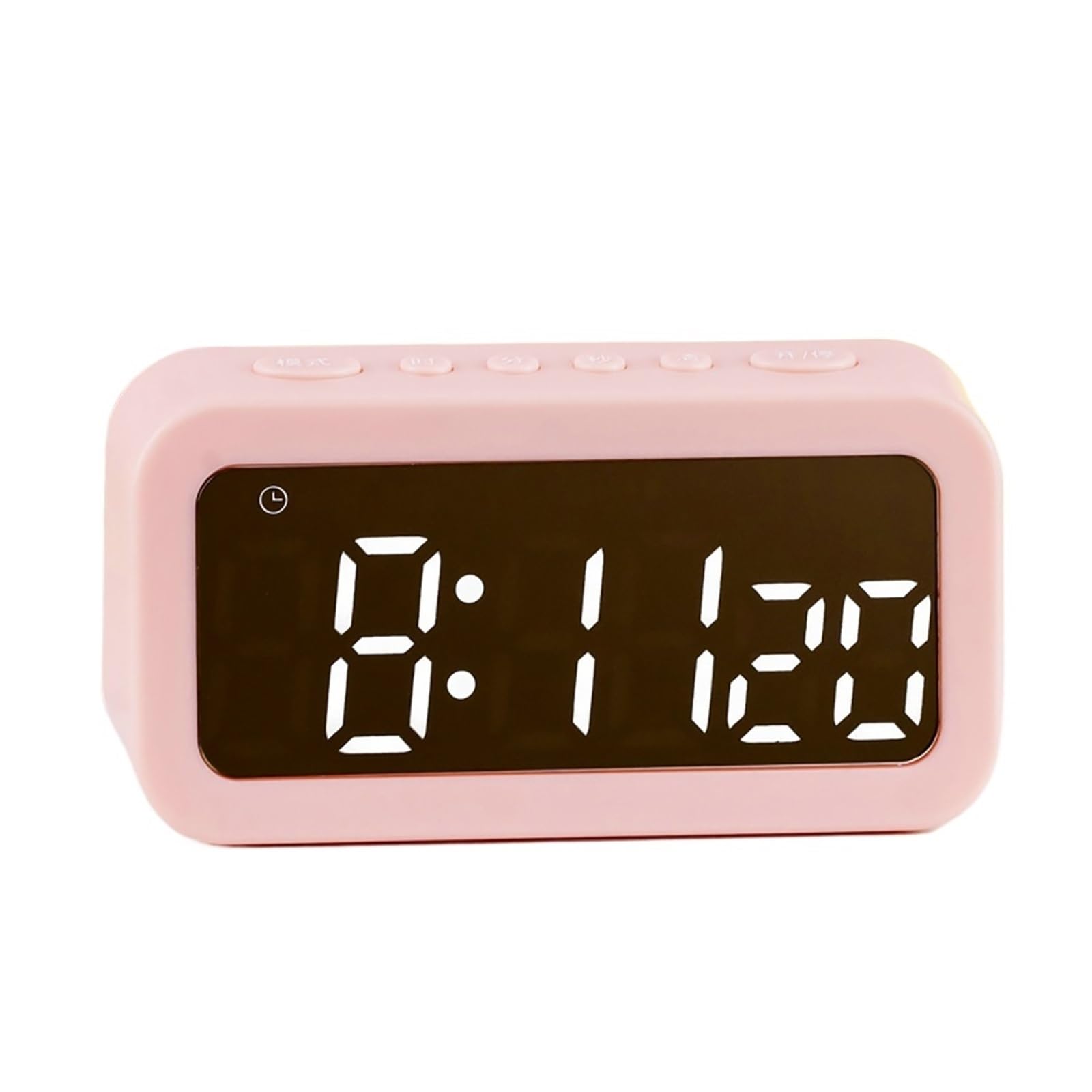 Mini LED Digital Clock Timer Mute Luminous Electronic Kitchen Student Countdown Bedside Decoration Child Reliable Efficient(Pink)