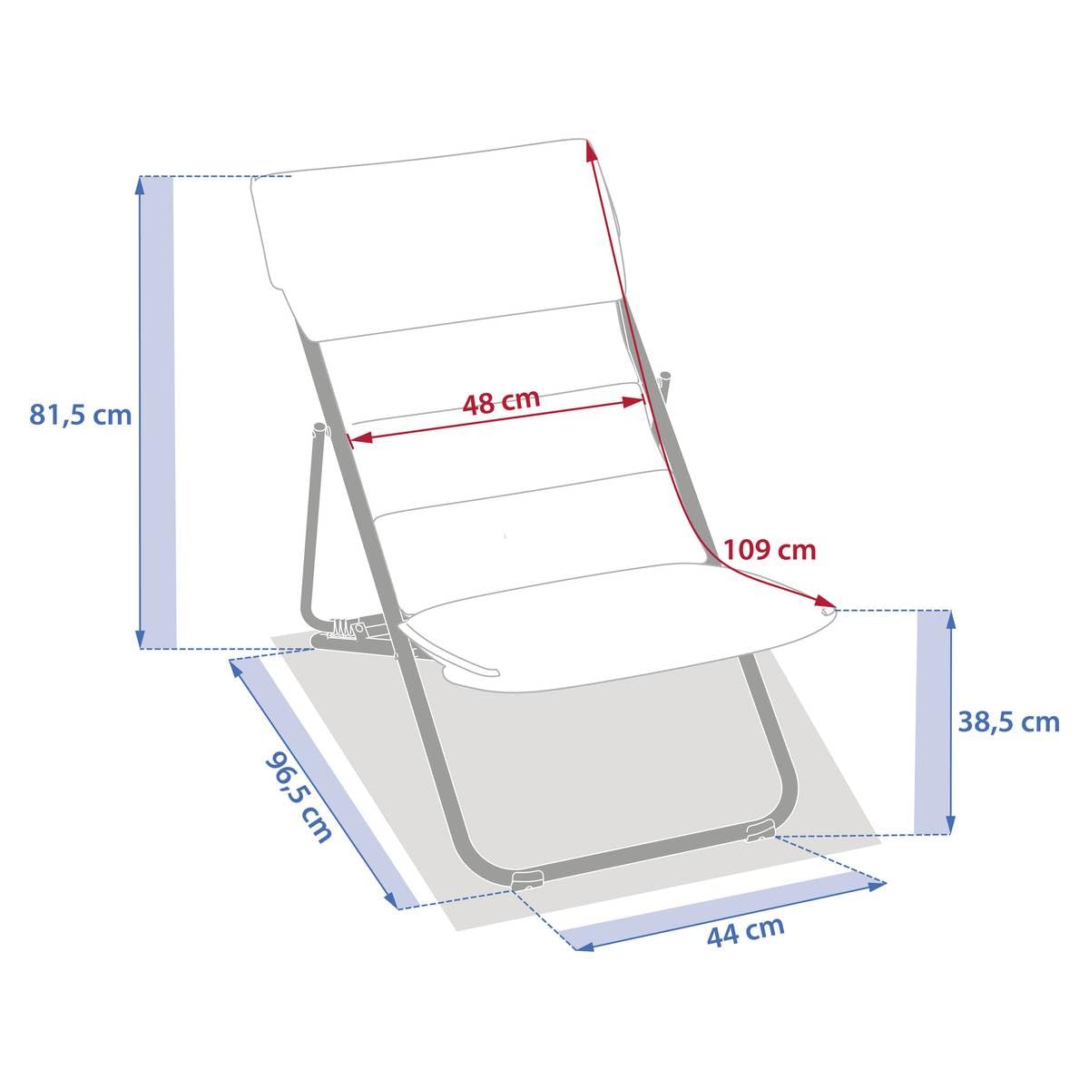 Hespéride - Chilienne de Jardin empilable Pliable nillia café