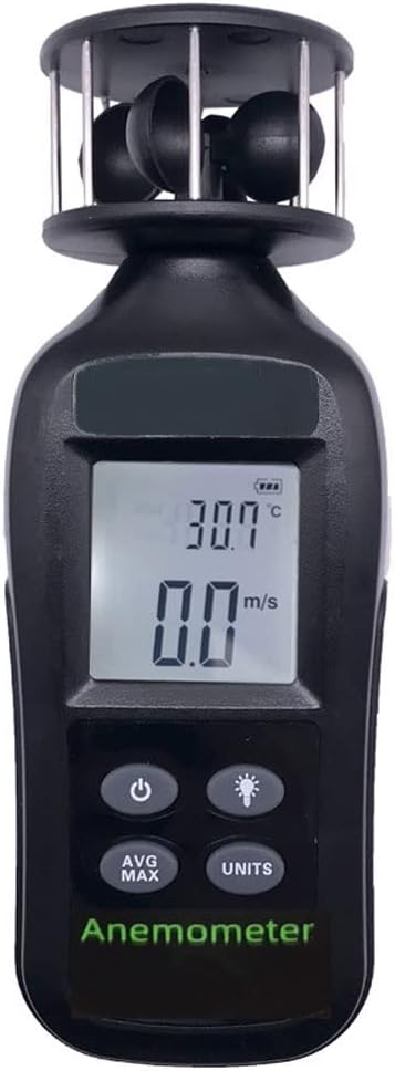 Handheld Anemometer Wind Speed Meter LCD Backlight, Wind Detector Gauge for Outdoor Sailing Surfing Shooting Fishing Hunting