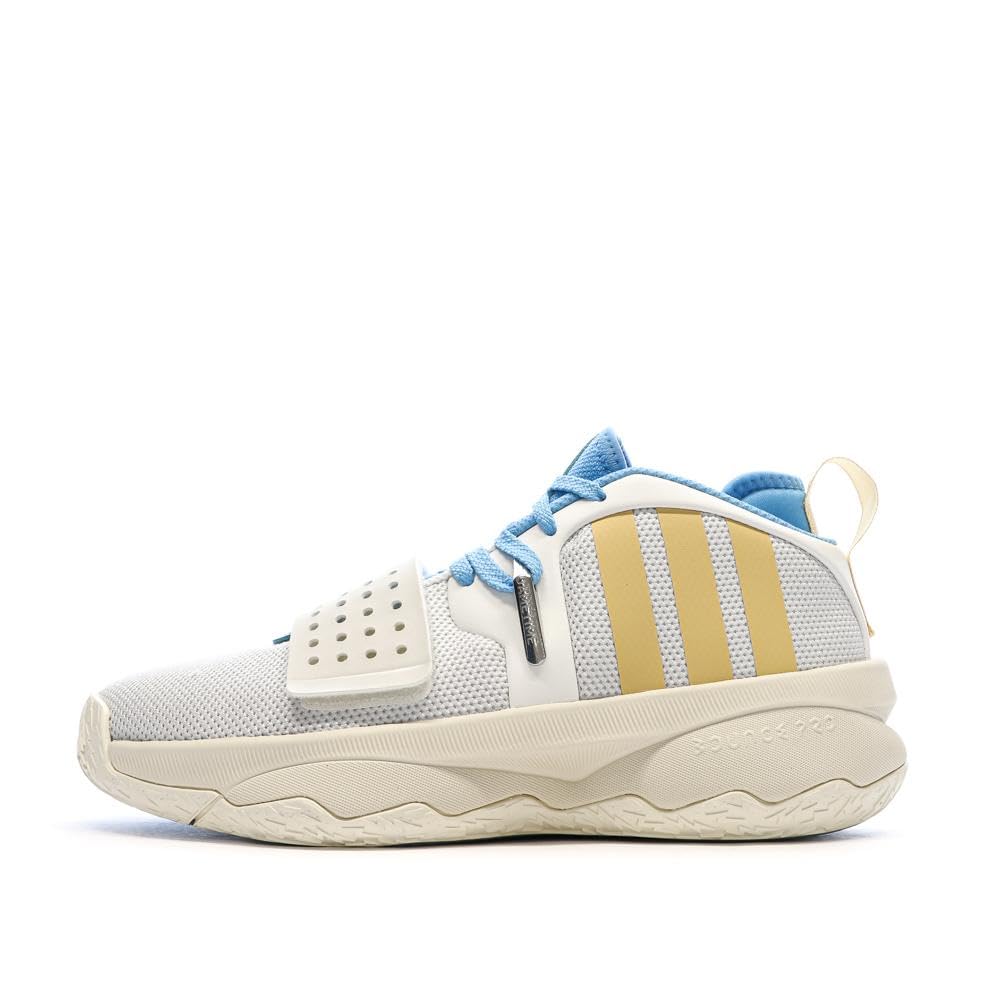 adidas Zapatillas de Baloncesto Blancas/Amarillo/Azul Hombre Señora 8