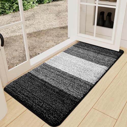 Kitinjoy Indoor Outdoor Door Mat, 47x24 Non-Slip Dirt Trapper Doormats