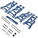 ShareGoo Aluminum Alloy Front & Rear Suspension A-Arms Set & Tie Bar Replacement of 2555 3631 2532 Compatible with Traxxas 1/10 2WD Slash RC Short Course Racing Truck (Blue)