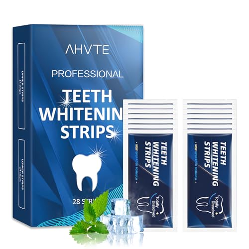 Strisce Sbiancanti Denti Sbiancante Denti Professionale, Sbiancamento dei Denti Non Sensibile, Sbiancamento Senza Danni, 28 Strisc Sbiancant Denti 14 Sessioni Sbiancamento Denti