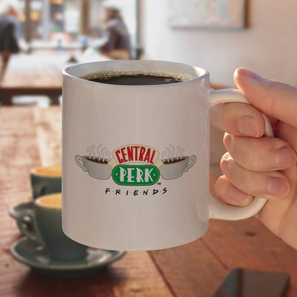 Friends Central Perk Logo Ceramic Coffee Mug, Novelty Gift Mugs for Coffee, Tea and Hot Drinks, 11oz, White - Image 4