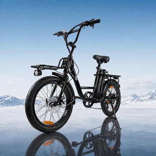 MEYZONKT 20" Electric Bike for Adults, 1200W Peak Brushless Motor