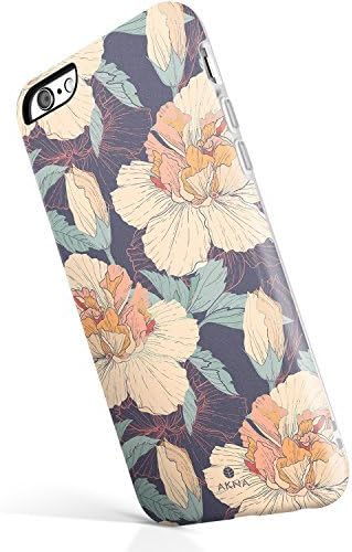 iPhone 6 Plus/iPhone 6s Plus case, Vintage Floral Pattern, Akna Hard Silicon Back Cover for Girls (361-U.S)
