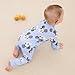Disney Mickey Mouse Newborn Baby Boys Zip Up Sleep N' Plays Blue 6-9 Months Organic Cotton Footie Rompers