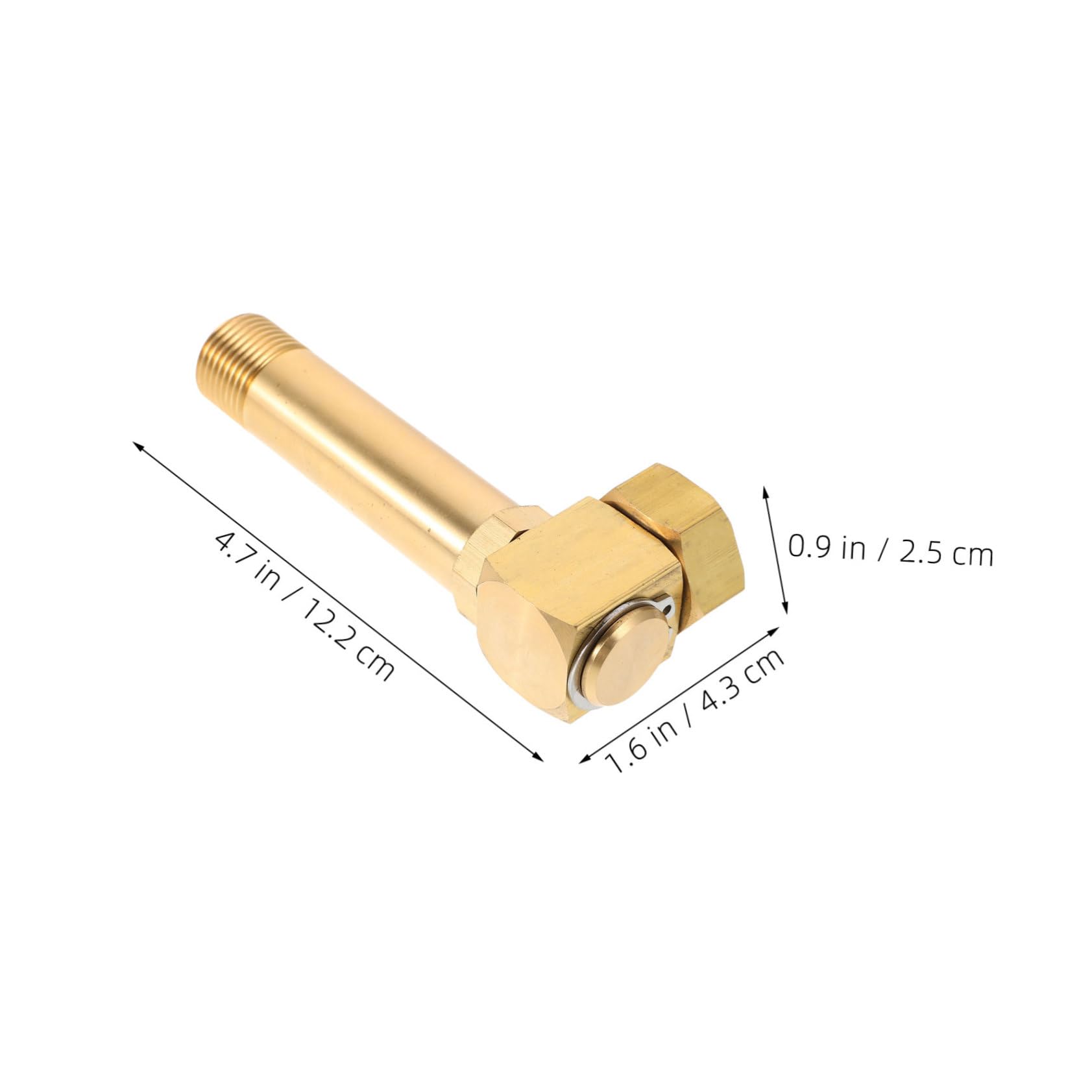 HANABASS Adattatore per Tubo da Giardino in Rame Connettore Girevole Antiruggine e Tenuta a Perdita per Irrigazione Esterna e Accessori per Tubi Oro