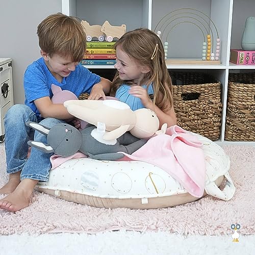 Image of GooseWaddle Luxury Knit Baby Blanket (30 inchx40 inch), Premium Comfort from Ultra Soft Fabrics That Get Softer with Use, Perfect for Any Infant Nursery, Machine Washable 100% Polyester (Pink)