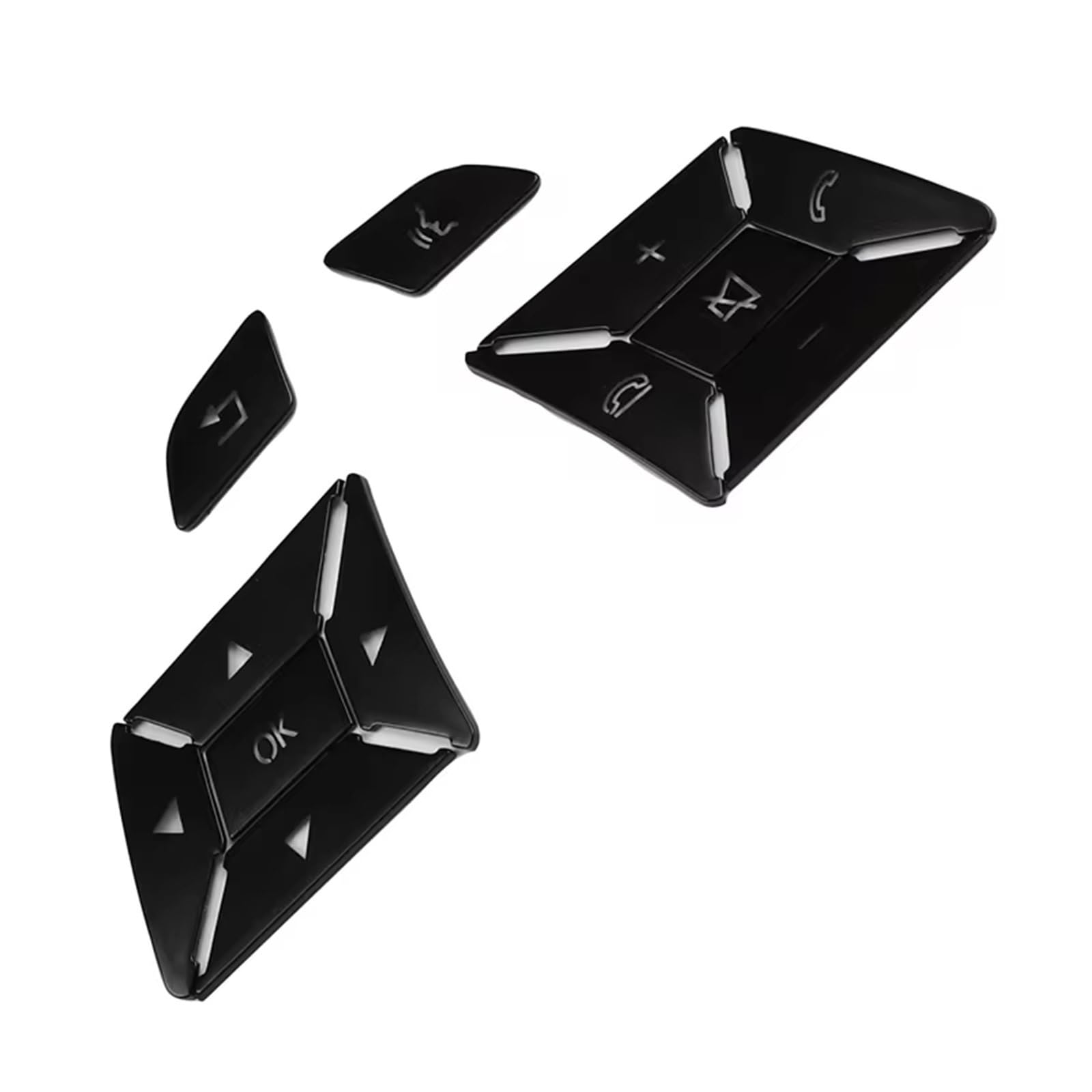 Button Repair Sticker Compatible with Benz for GL X166 GL350 GL450 GL500 GL550 GL63 for AMG 2013-2015 Car Steering Wheel Button Switch Trim Cover Sticker