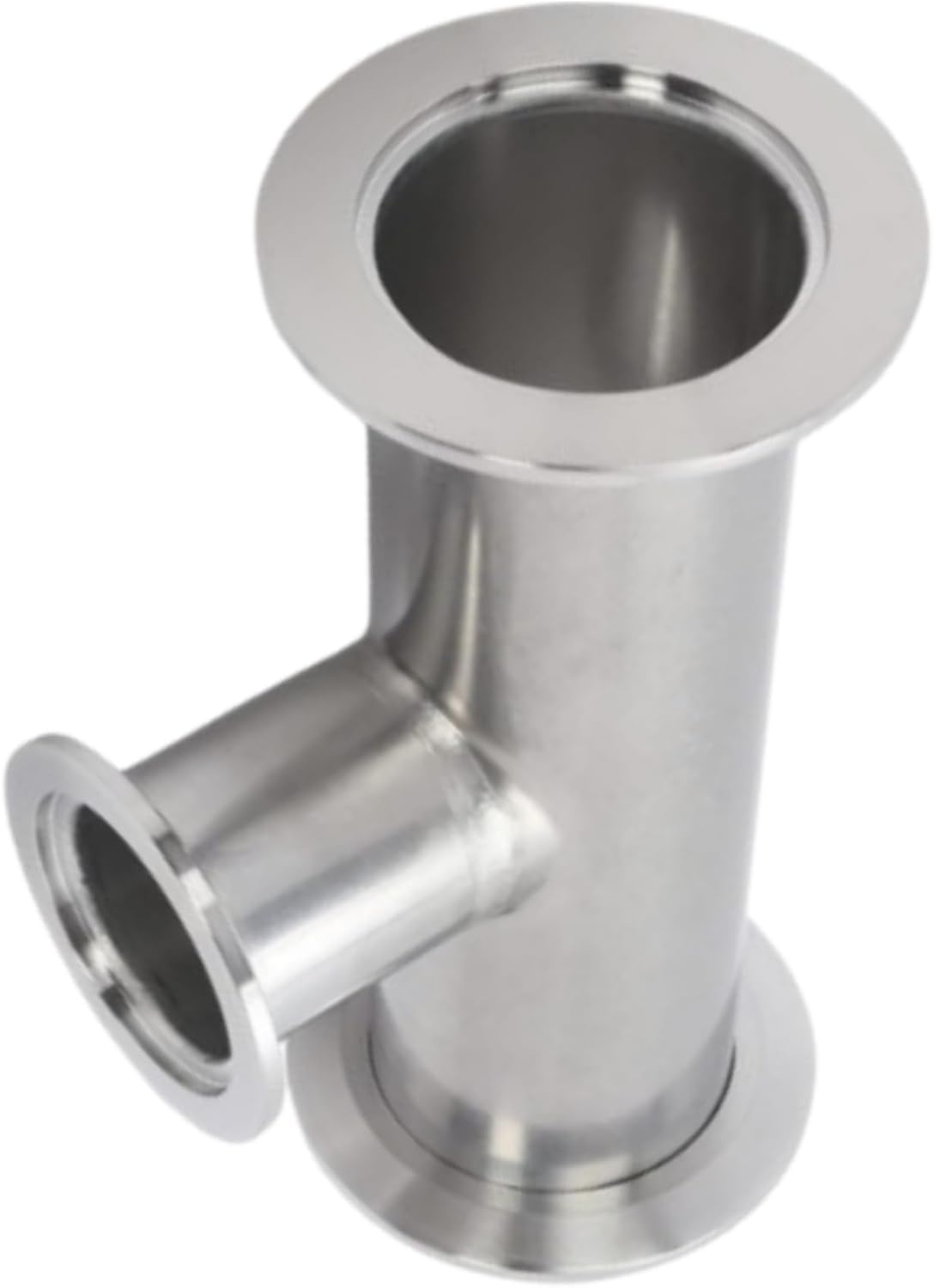 KF-40 to KF-16 3 Way Tee Reducer Vacuum Fittings, ISO-KF Flange Size NW-40 to NW-16 Outlet Quick-Install Reducing Fitting, Stainless Steel (KF-40 to KF-16)