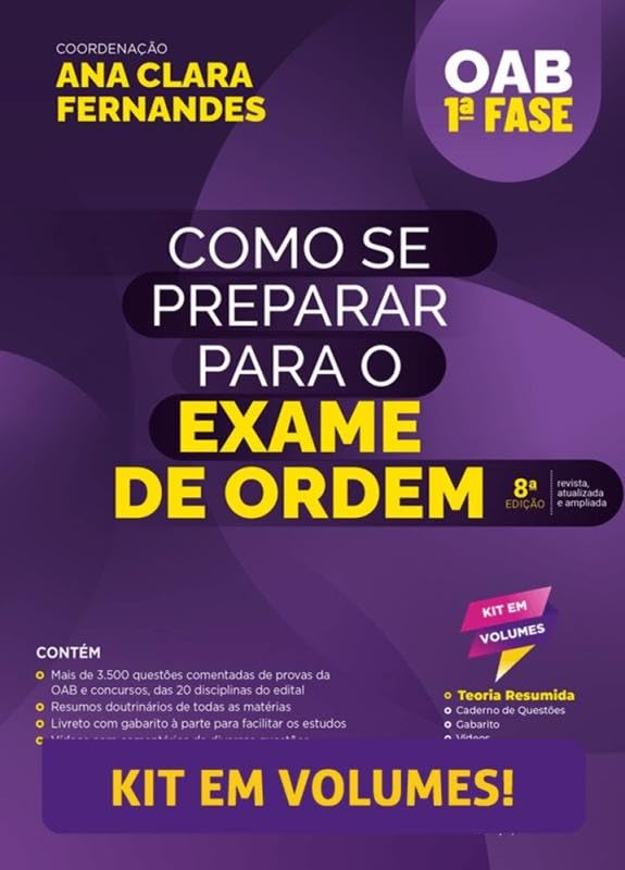 Como se Preparar para o Exame de Ordem - OAB - 8ª Edição (2026)