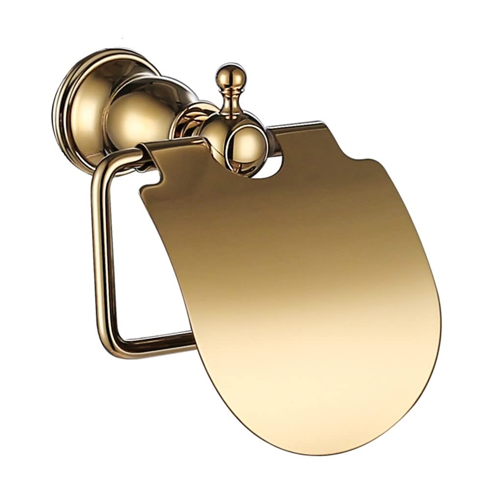 Accesorios de baño de latón dorado para organizar espacios pequeños