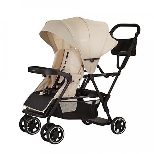 カトージ ベビーカー 二人でゴー(ベージュ) | カトージ KATOJI ブランド 子育て お出かけ 2人乗り 二人乗り お散歩 子ども 子供 旅行 キッズ 兄弟 姉妹 コンパクト スタイリッシュ おしゃれ 赤ちゃん ベビー ベビーカー 2人でゴー 41300
