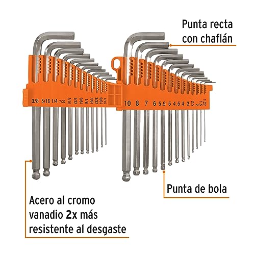 Llaves milimétricas y estándar 13 llaves milimetricas y estandar marca TRUPER (2)