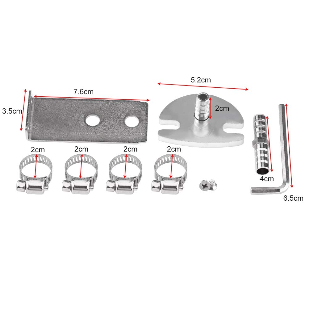 Regolatore di Pressione Carburante Regolabile 0-140 PSI in Alluminio con Manometro per Benzina -