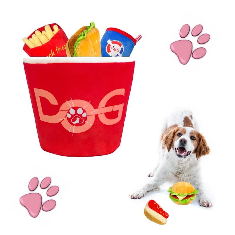 Juguete mordible para perros Fast Food qz-007 miniatura 2