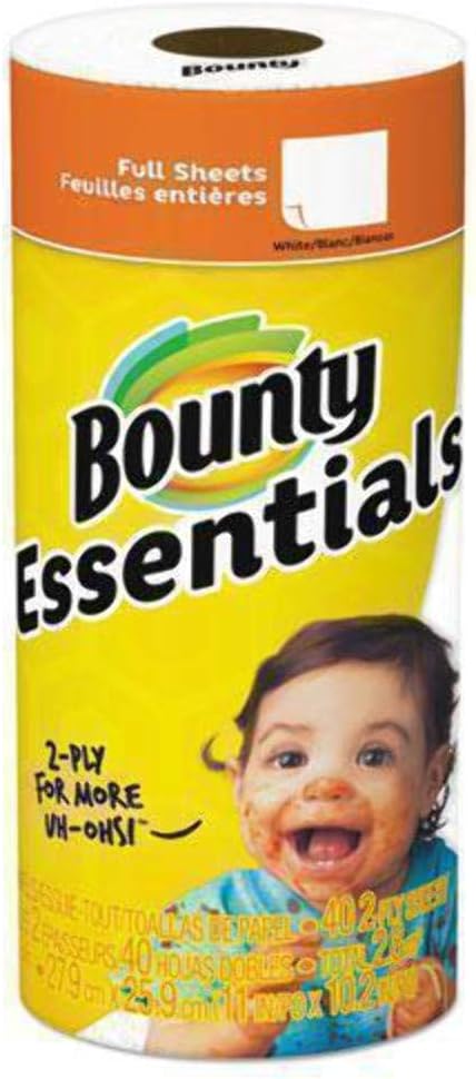 Bounty Essentials Papierhandtuch, Weiß, 30 Stück : Amazon.de: Drogerie &  Körperpflege