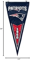 Vista 5 de Banderín vertical de los New England Patriots de la NFL