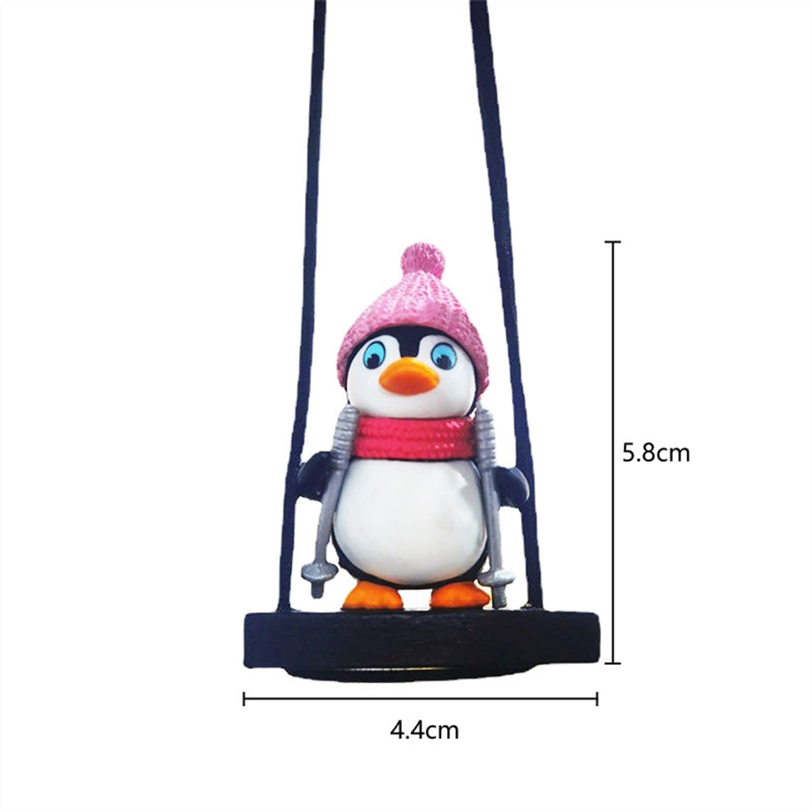 Amazon.co.jp: スイングそりペンギンカーペンダント紳士ペンギン