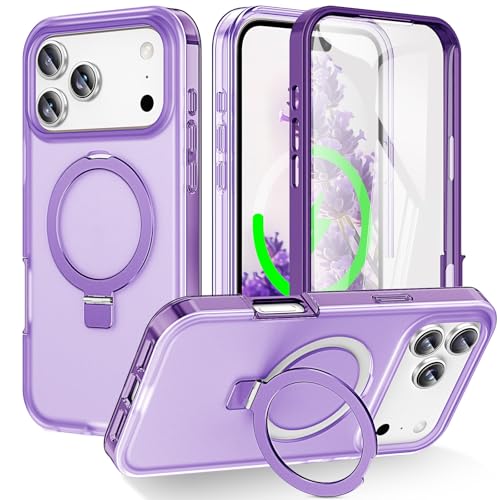 Coque iPhone 17 Pro Max violette en silicone rigide antichoc