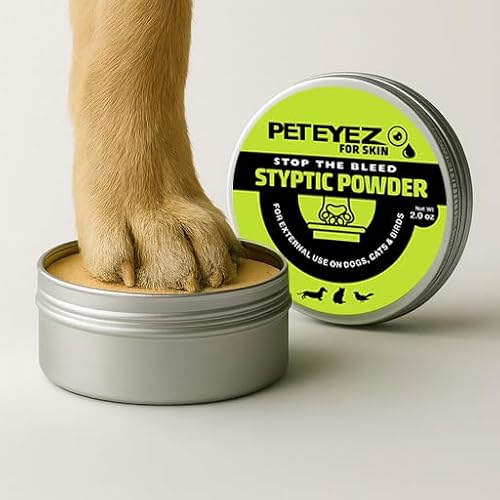 PetEyez-Styptic-Powder-for-Dogs-Cats-Birds-2-oz--Fast-Acting-Blood-Clotting-Bleed-Stop-Powder-for-Pet-Nail-Trims-Clipping-Cuts--Easy-Use-Wide-Mouth-DIP-Can--First-Aid-Grooming-Essential