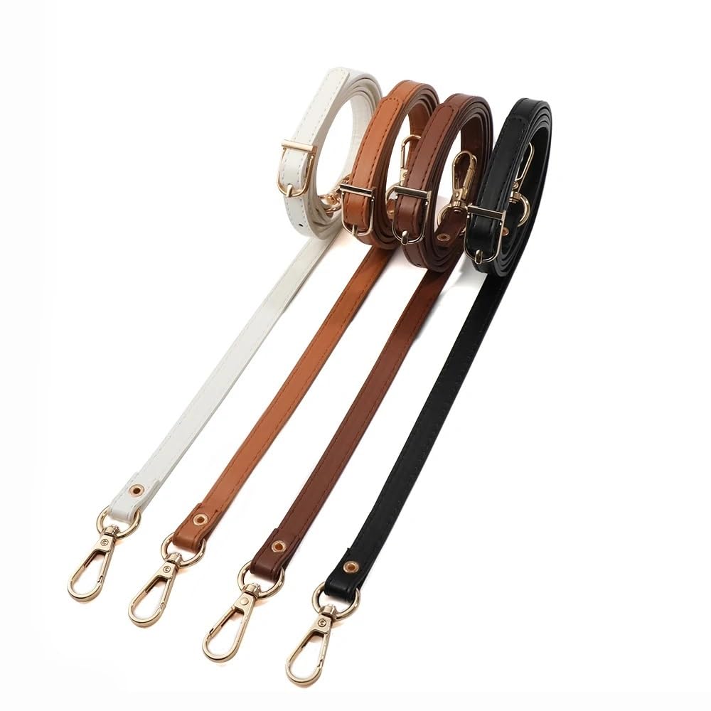 Regulowany skórzany pasek do torby damskiej Wymienny pasek na ramię do torebek typu crossbody Stylowy czerwony design