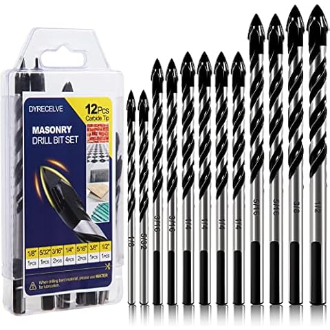 DYRECELVE Masonry Drill Bit Set Cover