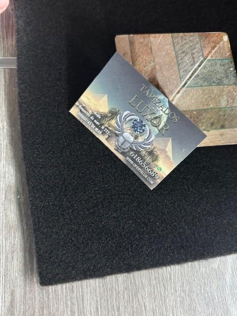 MOQUETA Negra para forrar Suelos y MALETEROS de Coches/Alfombra MOQUETA para Revestimiento de Maletero y Suelos de Coche/MOQUETA para CAMPERIZAR Suelos DE VEHICULOS (Pieza/ 2Metros x 1Metro)