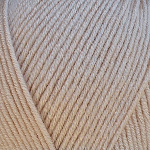 Image of Baby Dream Soft Yarn - 100% Acrylic, Premium Anti-Pilling, 3.5 oz (100g), 273 yds - Soft Yarn for Crochet and Knitting Projects (Almond, 1 Skein)