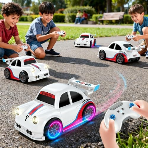 Image of Mini RC Intelligent Sensor Stunt Car Toy for Kids 3-8 | 4 Smart Modes: Follow Object, Chase, and remote control car, Rechargeable Cartoon Car with Music & Bright LED Light | Best Birthday Gift for Kid