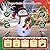 5 FT Christmas Inflatables Snowman Outdoor Decoration with LEDs Light, Holding Garland Blow Up Yard Holiday Inflatable for Outdoor Yard Garden Lawn Decor