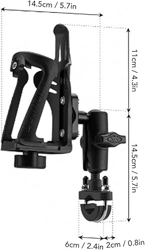 Miniatura 9 de Portavasos para motocicleta, portavasos de alta tenacidad, ajuste universal de nailon, jaulas para botellas de agua 3D para vehículos eléctricos