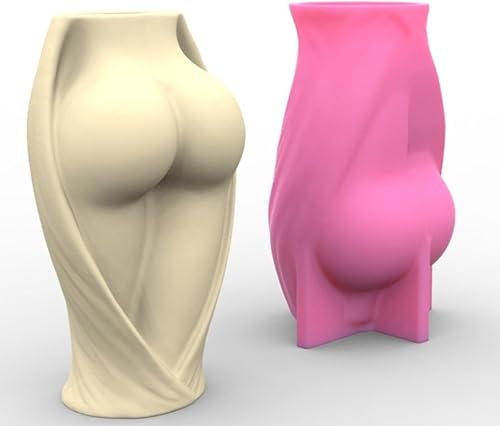 Miniatura 7 de Molde de silicona para macetas de cuerpo humano, maceta de resina epoxi, molde de hormigón, molde de arcilla para manualidades, molde de arcilla