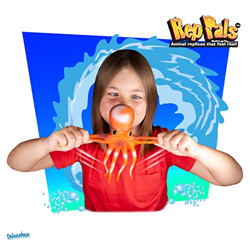 Rep Pals - Tintenfisch, Dehnbares Spielzeug von Deluxebase. Super Dehnbare Tierrepliken, die Sich echt anfühlen, ideal für Kinder