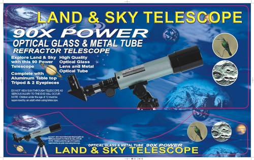 Telescopio refractor Lizer 50 mm apertura 360 mm miniatura 5
