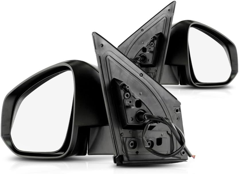 For Toyota RAV4 2013 2014 Door Mirror Driver and Passenger Side | Pair | Power | Non-Heated | Textured | Replacement For TO1320309, TO1321309 | 87940-42B40, 87910-0R070