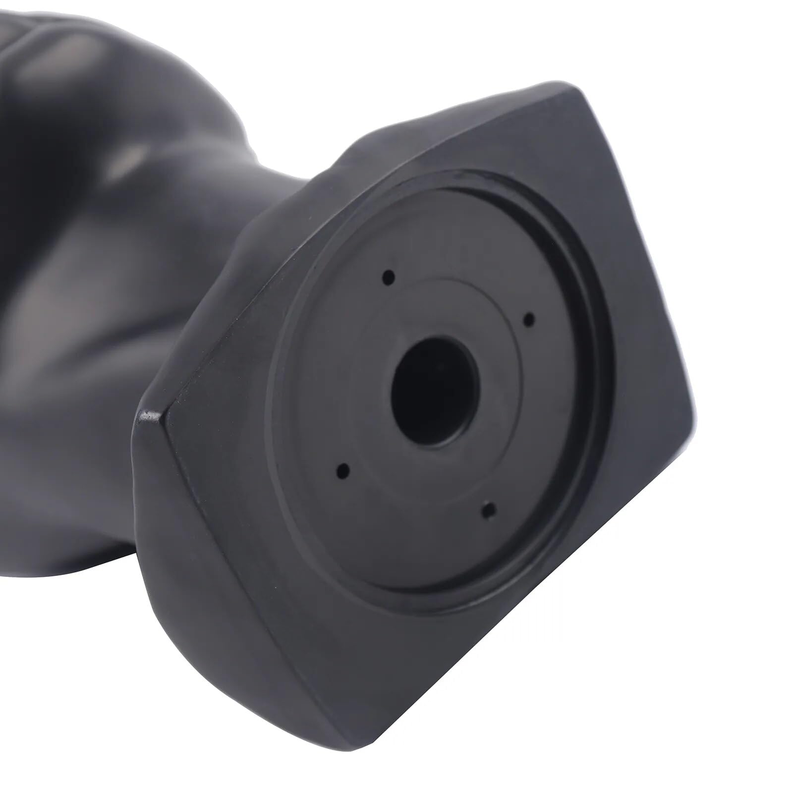Premium Perückenkopf 50 cm | Kopf-Büste Schaufenster aus PVC-Kunststoff in Matt-Schwarz | Ständer für Kopfbedeckungen, Kopfschmuck, Halsschmuck