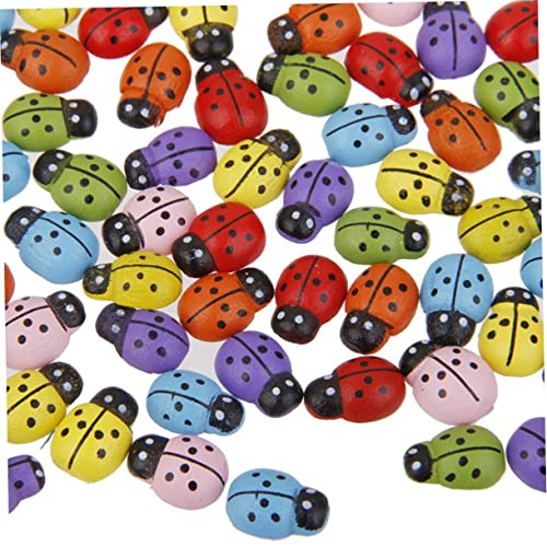 Asakkura 100 peças de figuras de cores com botões mistos, costas planas, miniaturas, enfeites de pla