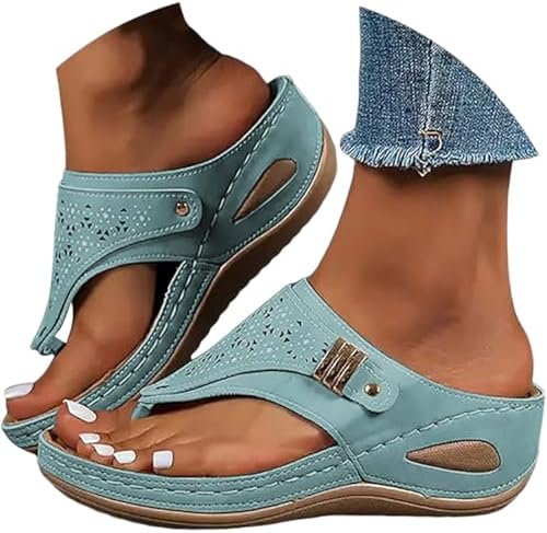 Orthopedic Sandals for Women – Arch Support Wedge Flip Flops, Summer 2025 Comfortable Dressy Casual Beach Slippers Orthopedic Sandals for Women – Arch Support Wedge Flip Flops, Summer 2025 Comfortable Dressy Casual Beach Slippers
