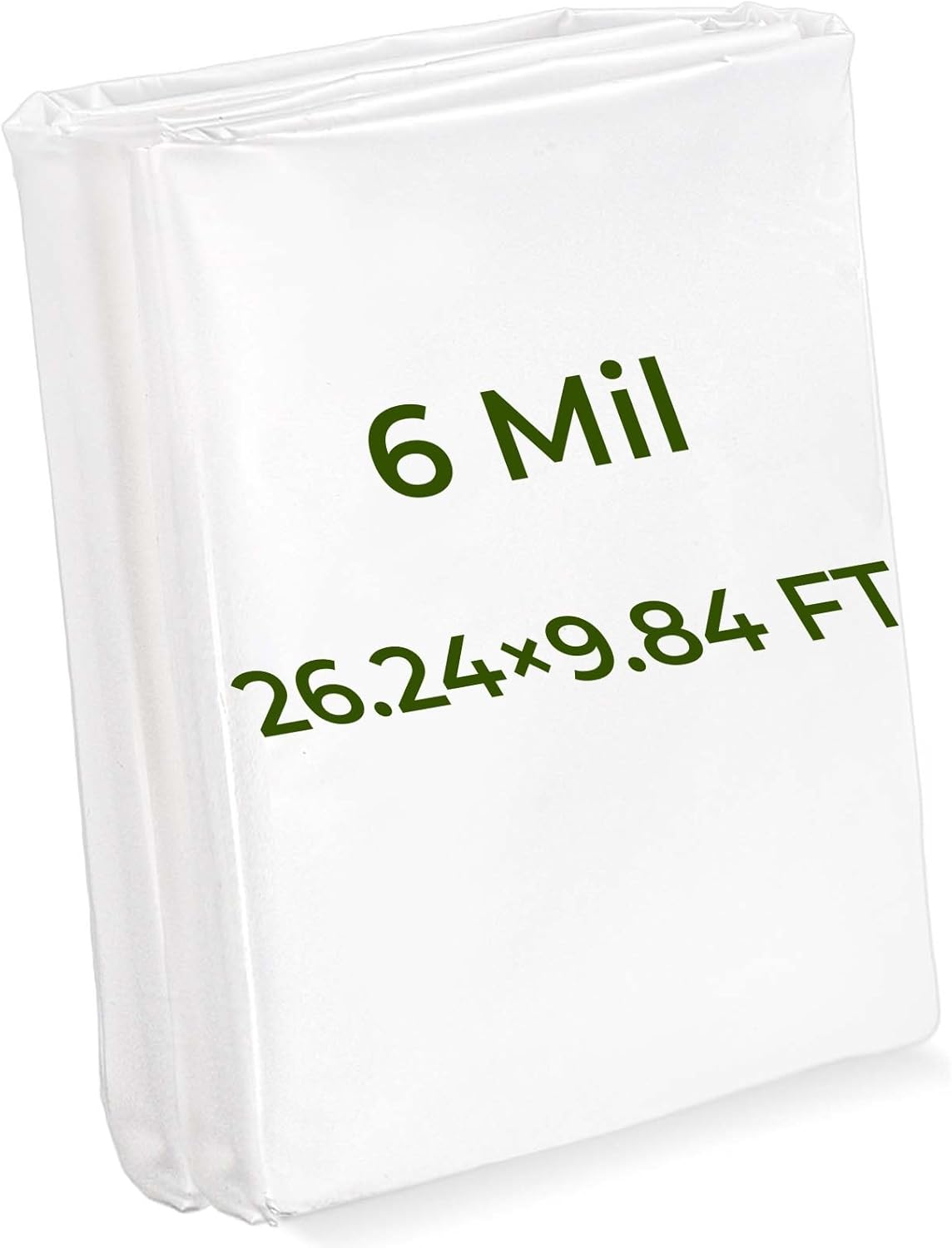 Pumtus 10 x 26 FT Greenhouse Plastic Sheeting, 6 Mil UV Resistant Clear Polyethylene Film, Heavy Duty Anti Drip Frost Wind Dust Resistant Protect Cover, Hoop House Film for Farm Garden Agriculture