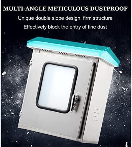 Caja de conexiones eléctrica Caja De Conexiones Eléctricas For Exteriores/interiores, Caja De Acero Inoxidable Resistente Al Agua Y Al Polvo Con Puertas Dobles, Gabinete De Distribución De Energía Con