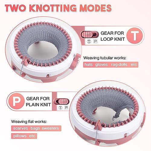 Image of Knitting Machine 40 Needles,Smart Loom Knitting Machine with Row Counter