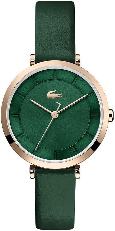 Lacoste Riga Women's 3H Quartz Watch, Stainless Steel, Water Resistant Up to 5ATM/50 Meters - Minimalist Elegance - Premium Fashion Timepiece - Gift for Her - 34mm