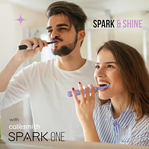Caresmith SPARK One Electric Battery Toothbrush | Electric Tooth Brushes for Adult | AA Battery Provided | 30000 Strokes per Minute (Purple, 1) - Image 6