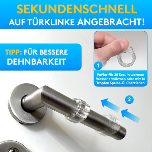 SilverRack Türstopper Wand selbstklebend Türklinkenpuffer Wandpuffer – Ansicht 5