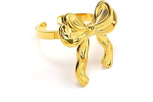 Fashion Gold Bow Ring for Women