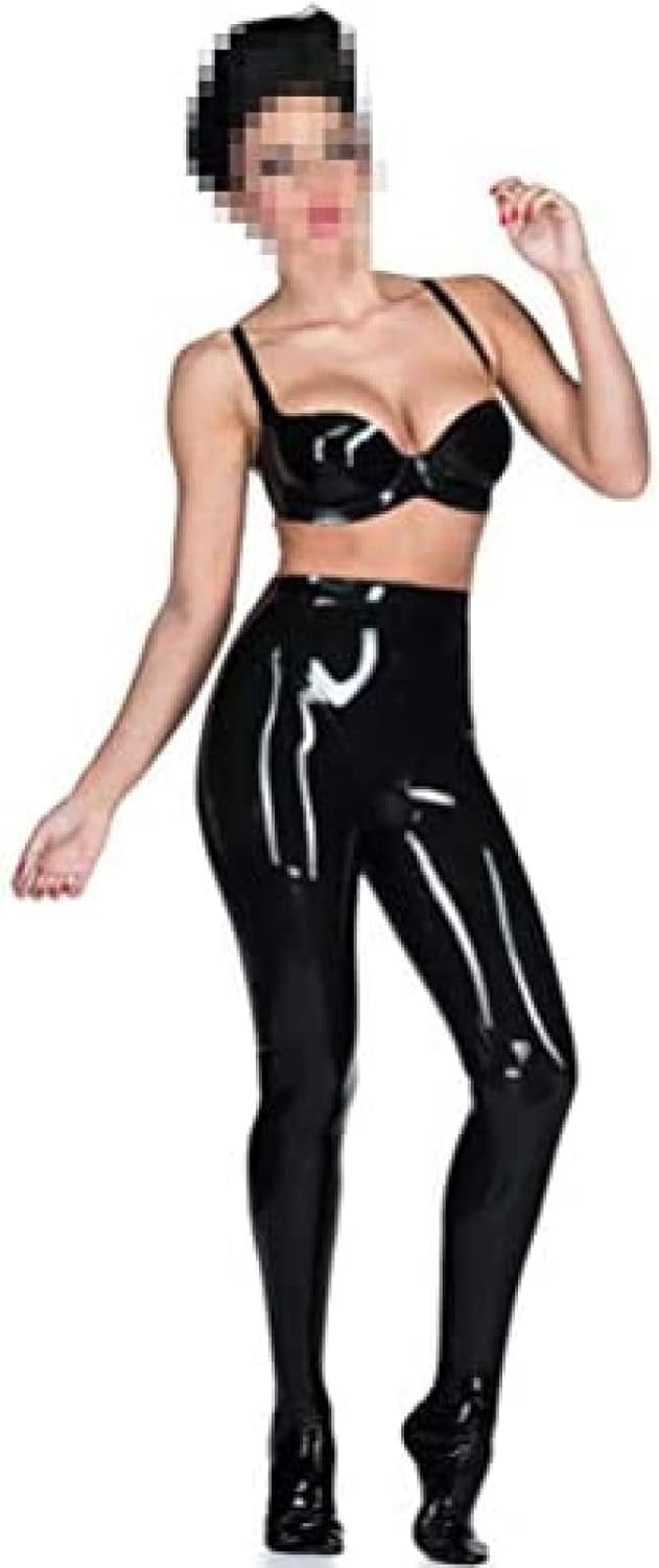 ラテックス ゴム タイツ Gimmi 女性スタイリッシュなレギンス ズボン パンツ 0.4 Mm,特大