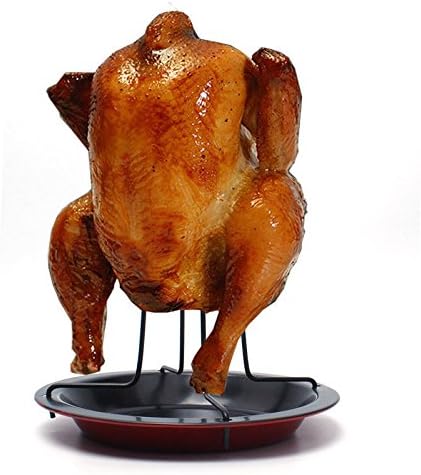 New Upright Chicken Roaster Rack Non-stick Barbecue Grilling Accessories HNAA