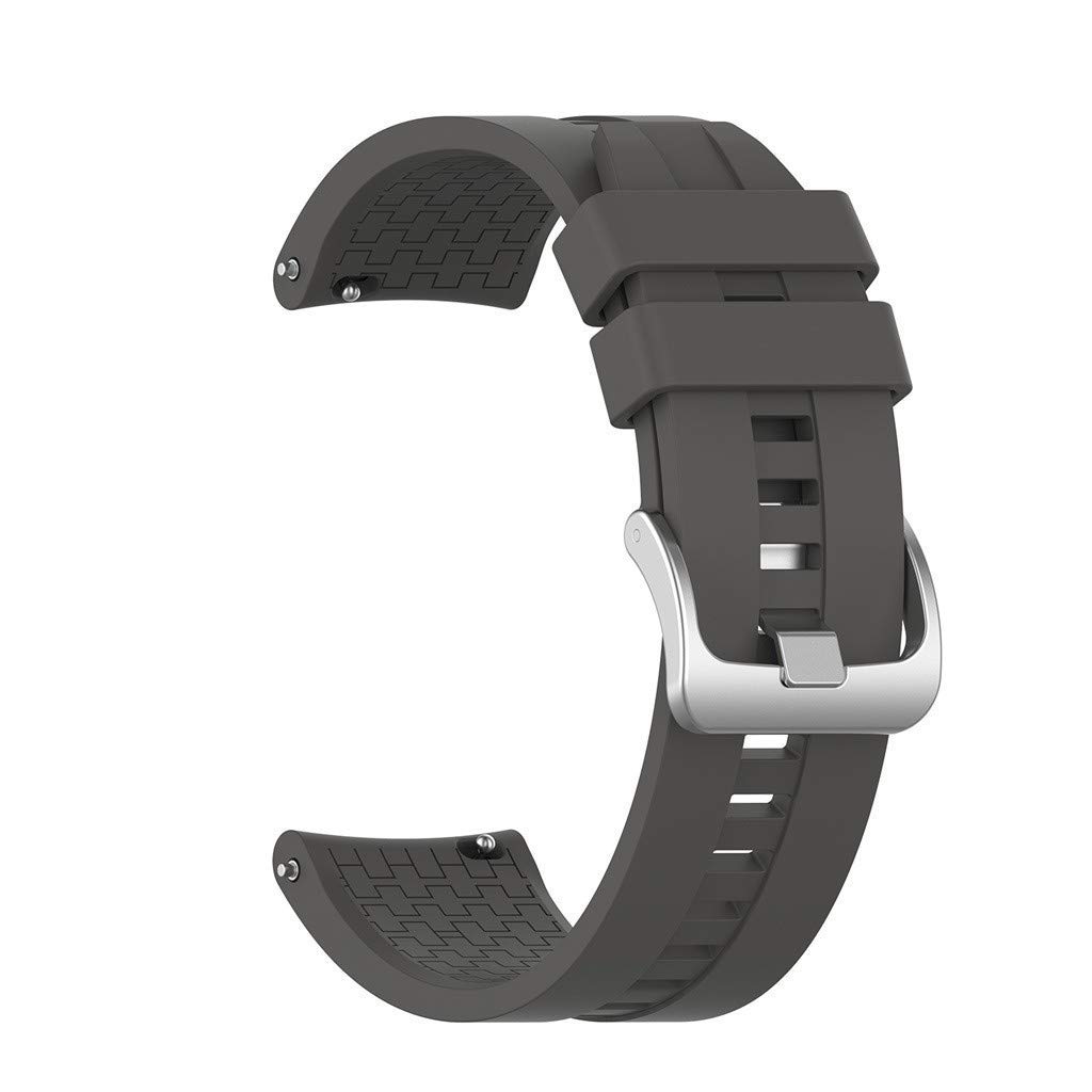 ILOFT 22mm Sport Silicone Watch Band Wrist Strap Compatible for Huawei Watch GT 46MM / GT 2 46MM / GT 2E (Grey) (B08BYV5ZW3) Amazon Price History, Amazon Price Tracker